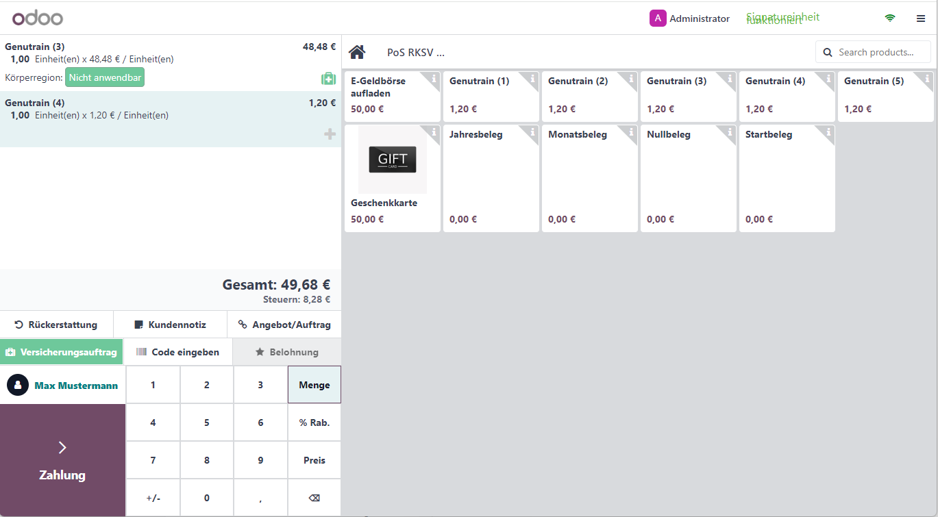 Odoo 4 medical Kassensystem