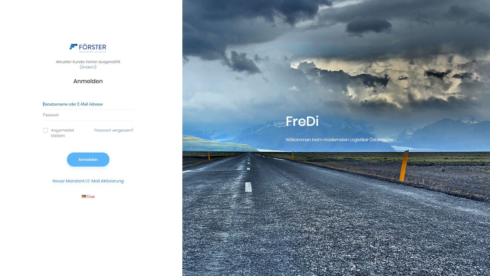 Fredi - Login